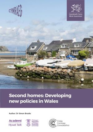 Second Homes: Developing New Policies in Wales