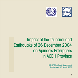 Impact of the Tsunami and Earthquake of 26 December 2004 on APINDO's Enterprises in Aceh Province