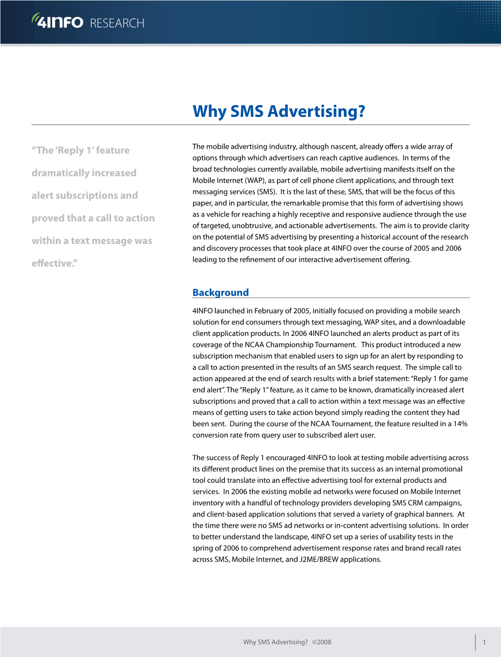 Why SMS Advertising?