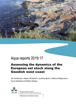 Aqua Reports 2019:17 Assessing the Dynamics of the European Eel Stock Along the Swedish West Coast