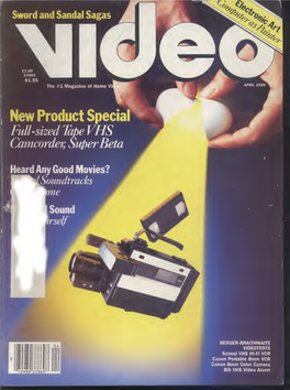 New Product Special Full-Sized Tape VHS Camcorder, Super Beta