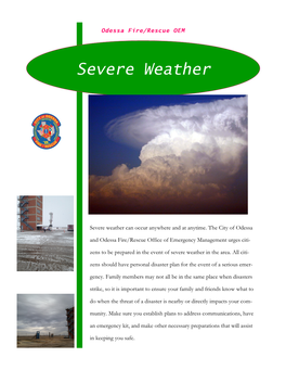 Severe Weather / Tornado