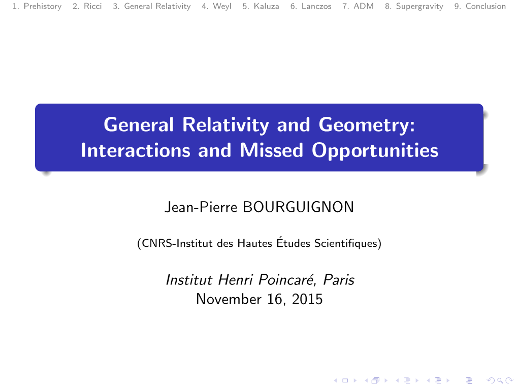 General Relativity and Geometry: Interactions and Missed Opportunities