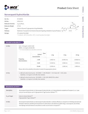 Norverapamil Hydrochloride | Medchemexpress