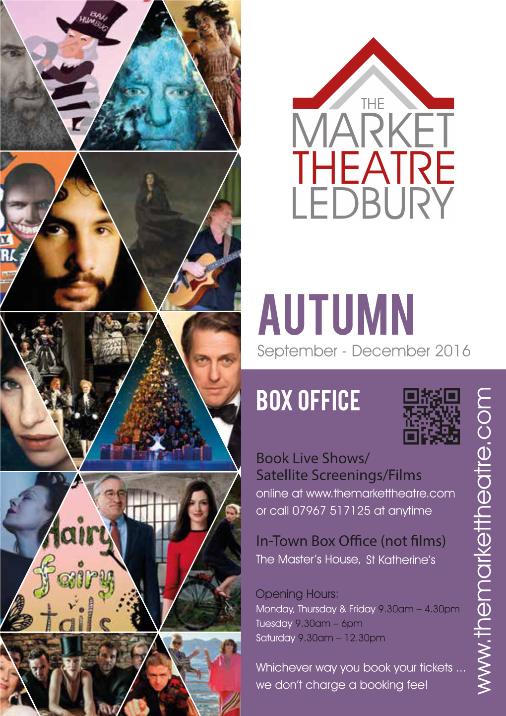 Autumn September - December 2016 Welcome to Our Autumn Season Programme!