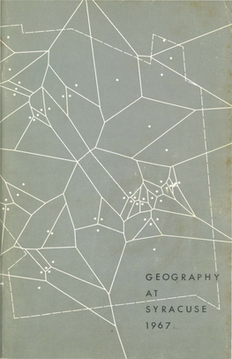Geography at Syracuse, 1967