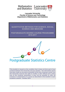 Quantitative Methods for Science, Social Science and Medicine