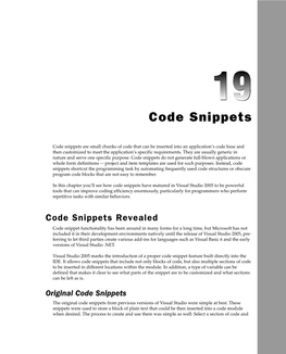 Code Snippets