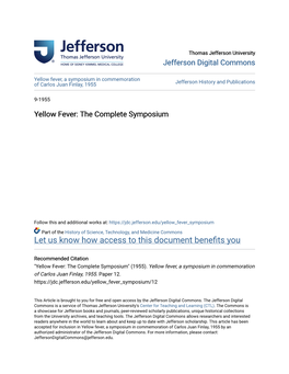 Yellow Fever: the Complete Symposium