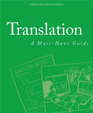A Must-Have Guide Translation a Must-Have Guide