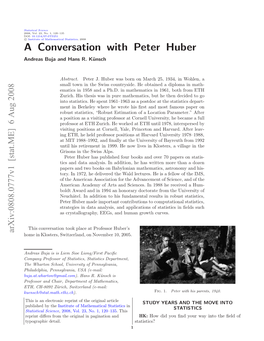 A Conversation with Peter Huber 3