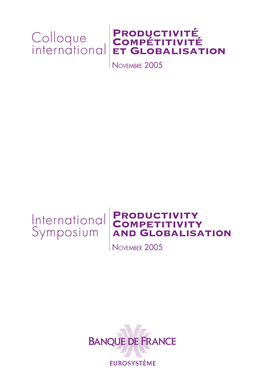 International Symposium Productivity Competitivity and Globalisation