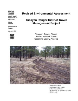 Tusayan Ranger District Travel Management Project Environmental