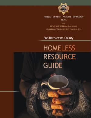 Homeless Resource Guide