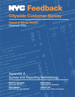 Appendix A: Survey and Reporting Methodology