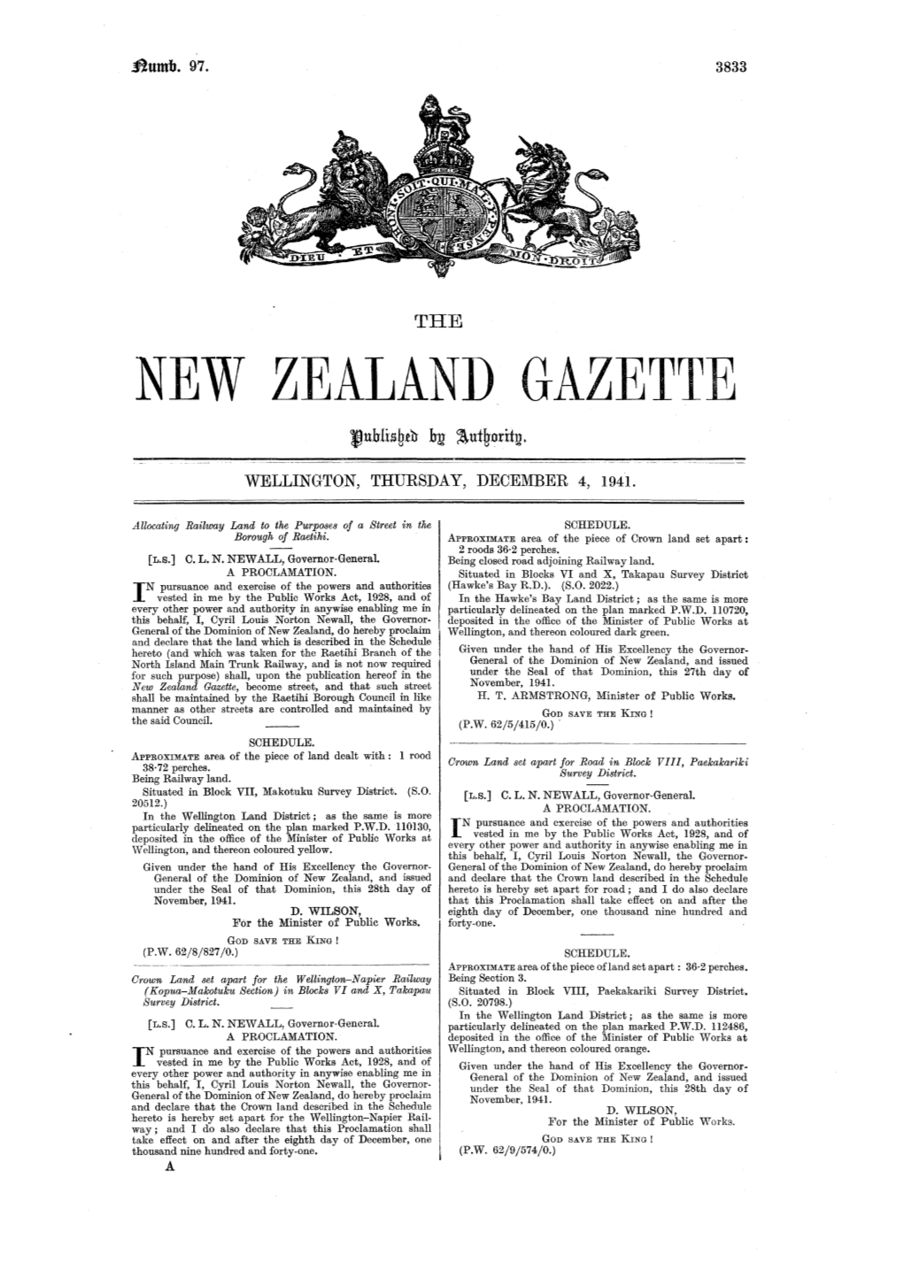 New Zealand Gazette