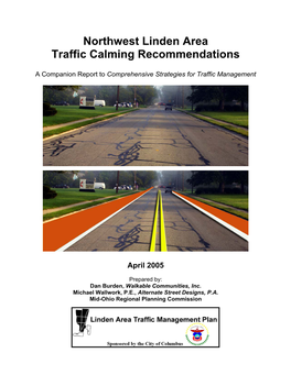 Northwest Linden Area Traffic Calming Recommendations