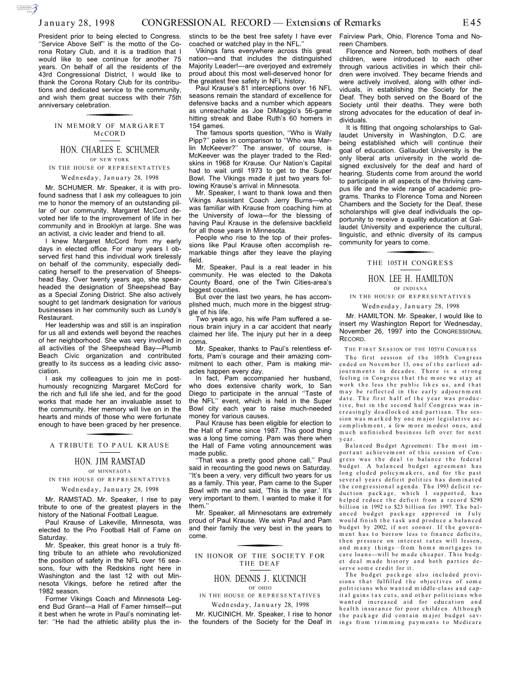 CONGRESSIONAL RECORD— Extensions Of