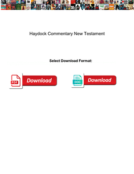 Haydock Commentary New Testament