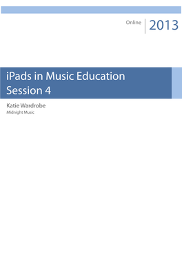 Ipads Online Session 4 Notes