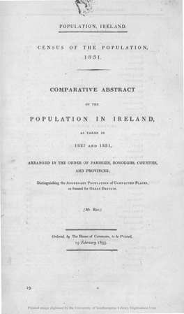 Population in Ire Lan D