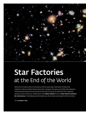 Star Factories at the End of the World | Maxplanckresearch 1/2013