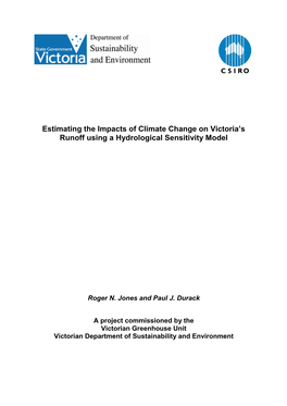 Estimating the Impacts of Climate Change on Victoria's Runoff Using A
