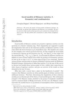 Handbook of Moduli? the Reason Is That Shimura Varieties Are Often Moduli Spaces of Abelian Varieties with Additional Structure