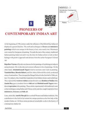 8 Pioneers of Contemporary Indian