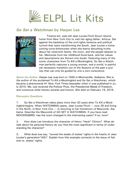 ELPL Lit Kits