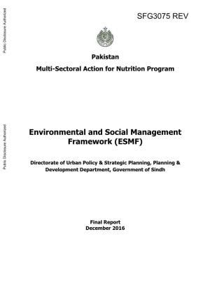 Pakistan Multi-Sectoral Action for Nutrition Program