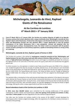 Michelangelo, Leonardo Da Vinci, Raphael Giants of the Renaissance