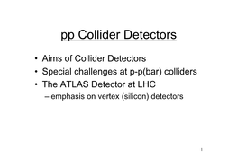 Pp Collider Detectors