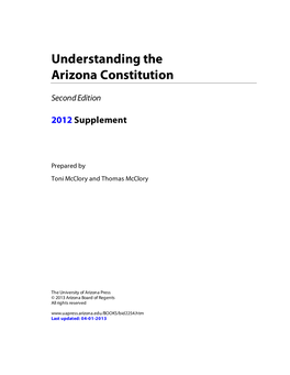 Understanding the Arizona Constitution