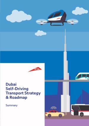 Dubai Self-Driving Transport Strategy & Roadmap