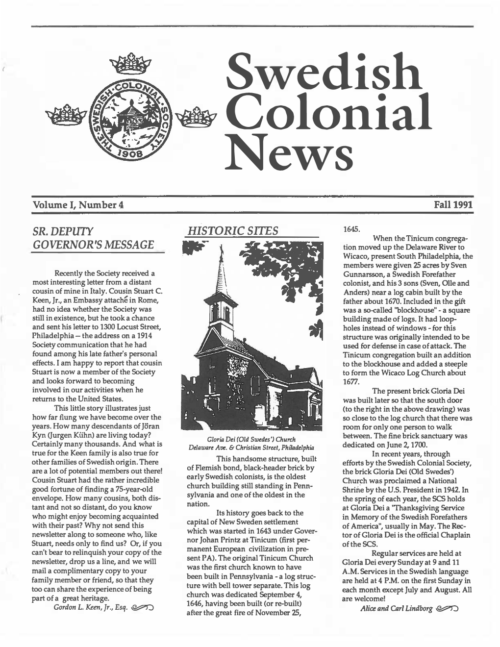 Svvedish Colonial News