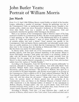 John Butler Yeats: Portrait of William Morris