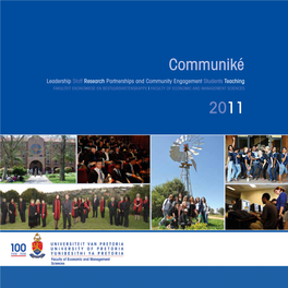 Communiké 2011 Fakulteit