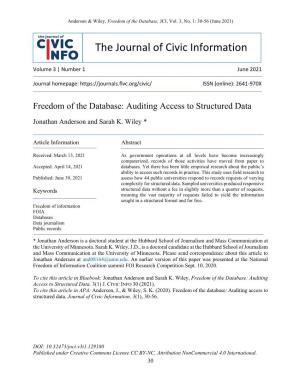 Auditing Access to Structured Data