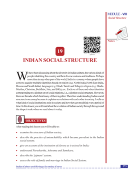 19 Indian Social Structure
