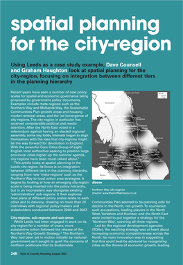 Spatial Planning for the City-Region