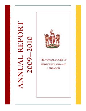 Provincial Court of NL Annual Report FY 2009/10