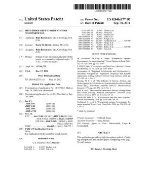 (12) United States Patent (10) Patent No.: US 8,846,077 B2 A61K 95.146