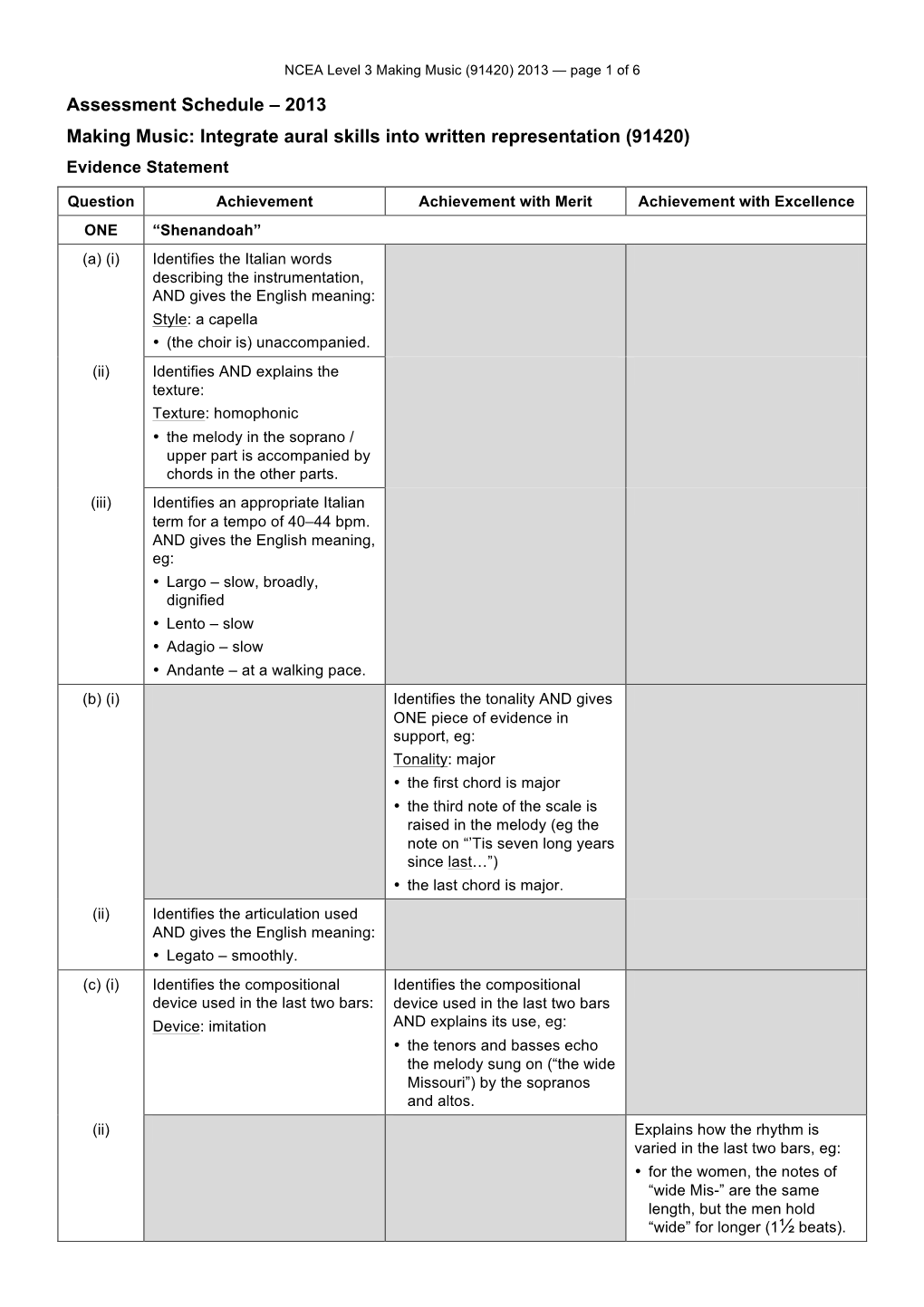 (91420) 2013 Assessment Schedule