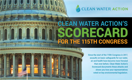 CLEAN WATER ACTION's Overview ...3