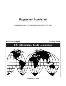 Magnesium from Israel