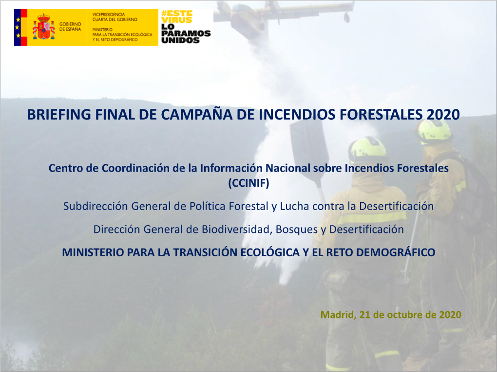 Incendios Forestales 2020