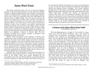 Salem Witch Trials1