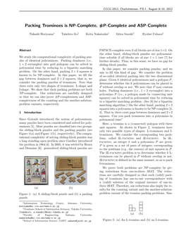 Packing Trominoes Is NP-Complete, #P-Complete and ASP-Complete