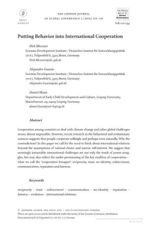 Downloaded from Brill.Com09/30/2021 02:33:15AM Via Free Access 130 Messner, Guarin, and Haun